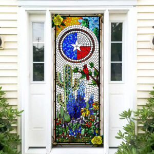 Texas Door Cover Flower Garden LNT268D