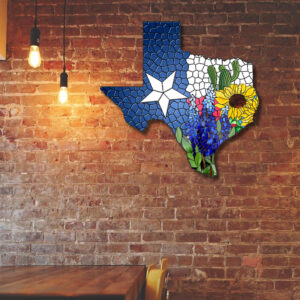 Texas Hanging Metal Sign Lone State Star LNT269MS
