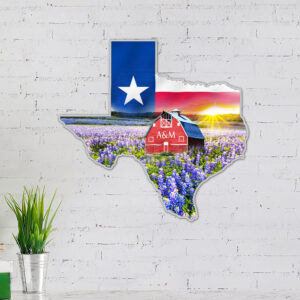 Texas Hanging Metal Sign Bright Star LNT167MSv1