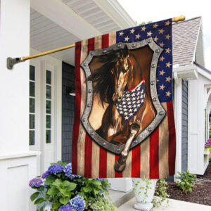 Patriotic Horse American Flag TPT191F