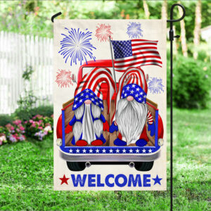 Gnomes 4th Of July Flag Independence Day Patriotism Welcome TQN219Fv2