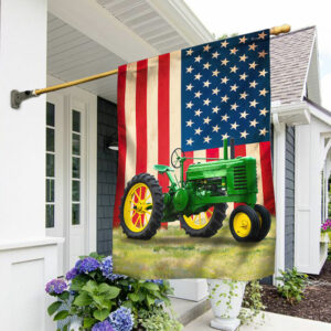 John Deere Tractor American Flag Proud Farmer Farm Life TQN199Fv6