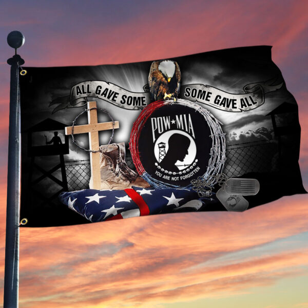 Pow Mia Grommet Flag All Gave Some Some Gave All LNT356GF