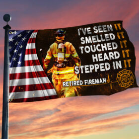 Retired Fireman Flag
