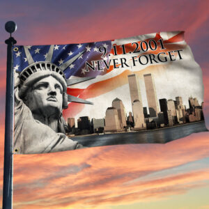911 Patriot Day Flag September 11 Attacks Never Forget 9/11 Memorial Grommet Flag TPT229GF