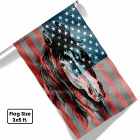 Patriot Horse American Flag MLN490F