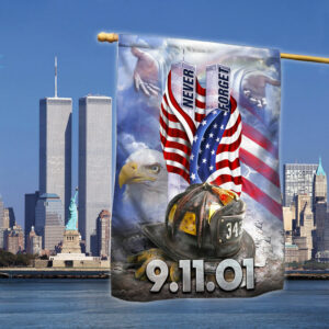 911 Firefighter Flag Never Forget September 11 American Patriotic Flag TPT270F
