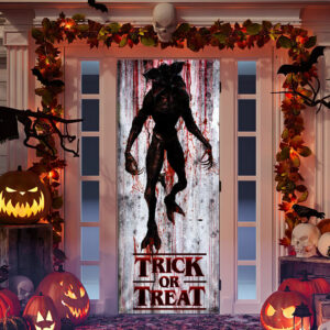 Trick Or Treat. Demogorgon Monster ST Halloween Door Cover TPT327D