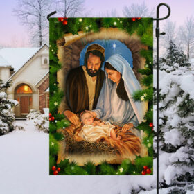 Jesus Is The Reason Christmas Flag Jesus Is Born Nativity Of Jesus TQN521Fv2