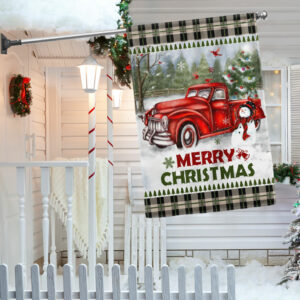 Christmas Truck Flag Road Come Home LNT608F