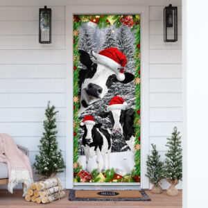 Oh Mooey Christmas Dairy Cattle Door Cover BNT174Dv1
