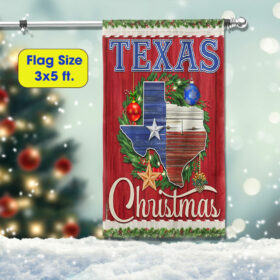 Texas Christmas Flag Merry Christmas LNT626F