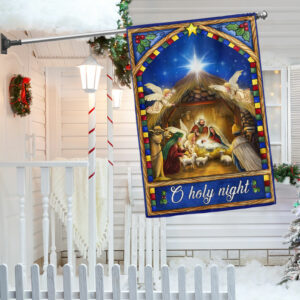 Nativity Scene Christmas Flag O Holy Night BNN578F