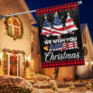 We Wish You Ameri Christmas Flag BNN591F