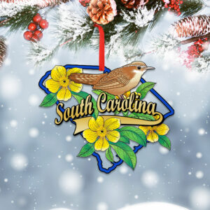 South Carolina Map Christmas Ornament TQN533Ov3