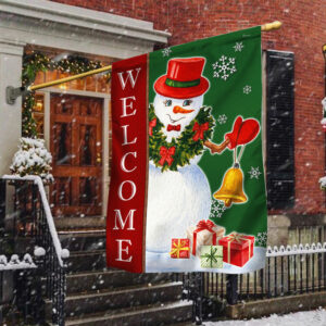 Snowman Christmas Welcome Flag TQN586F