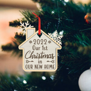 New Home Christmas Ornament, Our First Home Christmas, New Home Gifts For Home Owner, Christmas Ornament, Housewarming Gift MLN585O