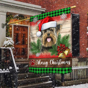 Yorkshire Terrier Dog Flag Christmas Dog LNT620F
