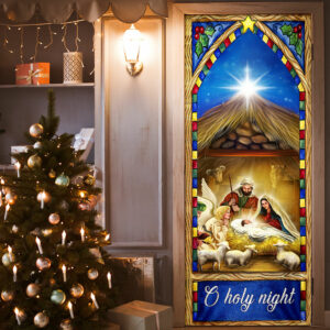 Nativity Scene Christmas Door Cover O Holy Night BNN578D