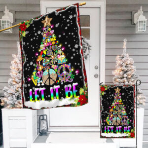 Christmas Tree Hippie Let It Be Flag MLN636F