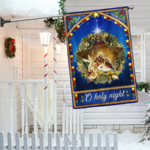 O Holy Night Christmas Nativity Jesus Flag BNN578Fv1