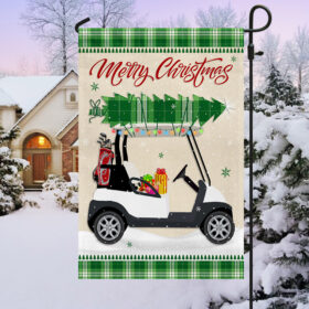 Christmas Golf Cart Flag HohoHole LNT641F