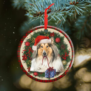 Rough Collie Ornament Dog Lover Christmas Ornament QTR321Ov8