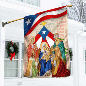 Puerto Rico Three Wise Men Nativity of Jesus Flag MLN776F