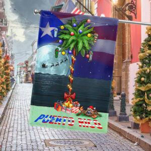 Christmas Palm Tree Puerto Rico Flag MLN778F