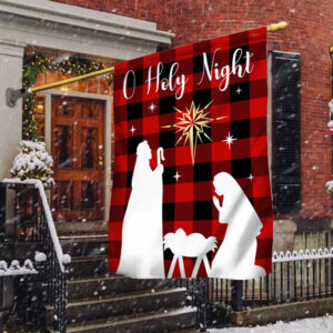 O Holy Night Flag Nativity Of Jesus Christmas TQN656F