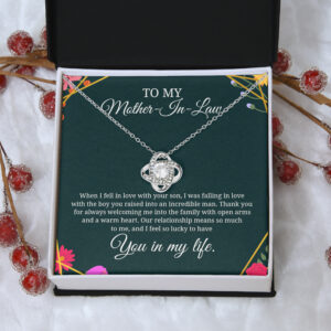 Mother in Law Necklace, Mother-In-Law Gift, Mom Gifts, Mother in Law Christmas Gift, Mother of the Groom Gift, Wedding Gift MLN694NL