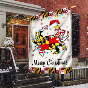 Maryland Crab Christmas Flag TQN782F