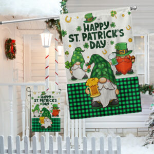 Happy St. Patrick's Day Gnome Flag TQN842F