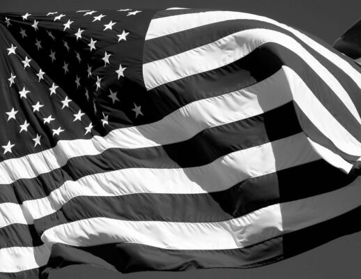 The usage of the Black American flag