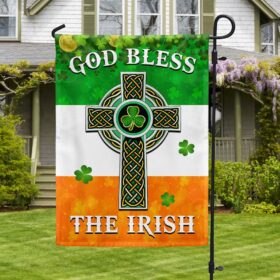 Irish Celtic Cross Flag God Bless The Irish Flag MLN970F