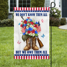 Memorial Day Veteran Flag We Don't Know Them All But We Owe Them All MLN1089F