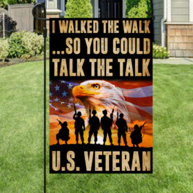 U.S. Veteran Flag I Walked The Walk TQN1015F