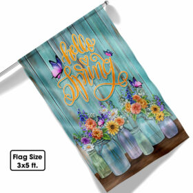 Hello Spring, Welcome Spring Flag TPT644F