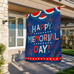 Happy Memorial Day Flag TQN1011F