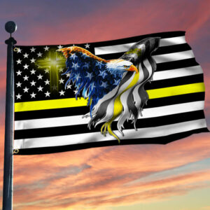 Thin Yellow Line, Dispatchers, Tow Truck Drivers, American Eagle Flag THB3482GFv4