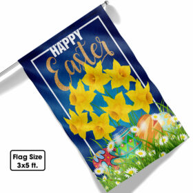 Happy Easter Daffodil Flag TQN981F