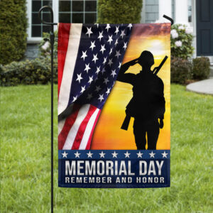 Memorial Day Veteran Remember and Honor Flag MLN1155F