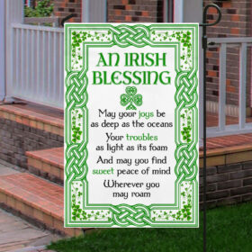 Irish Blessing Flag St. Patrick's Day Shamrock TQN832F