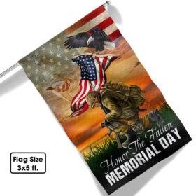 Memorial Day US Veteran Honor The Fallen Flag MLN1236F