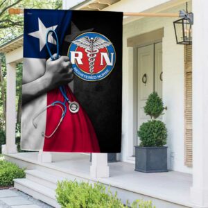 Nurse RN Texas Flag TQN1124F