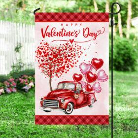 Valentines Day Flag Truck Loads Of Love TQN843F