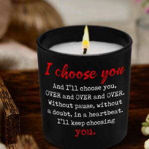 Romantic Couple Gifts I Choose You Lavender Vanilla 10oz Candle Cup