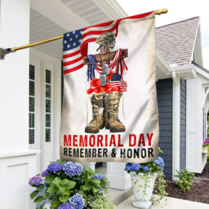 Memorial Day Remember And Honor, US Veteran Flag TPT799F