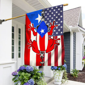 Puerto Rico USA Coquí Flag Puerto Rican American Flag TQN1105F