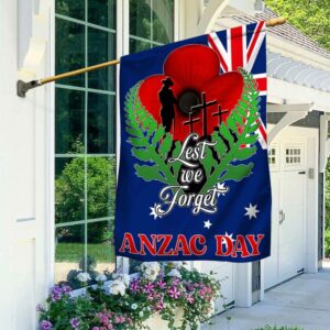 Anzac Day, Remembrance Poppy, Lest We Forget Australian Veteran, Australian Flag  TPT711F